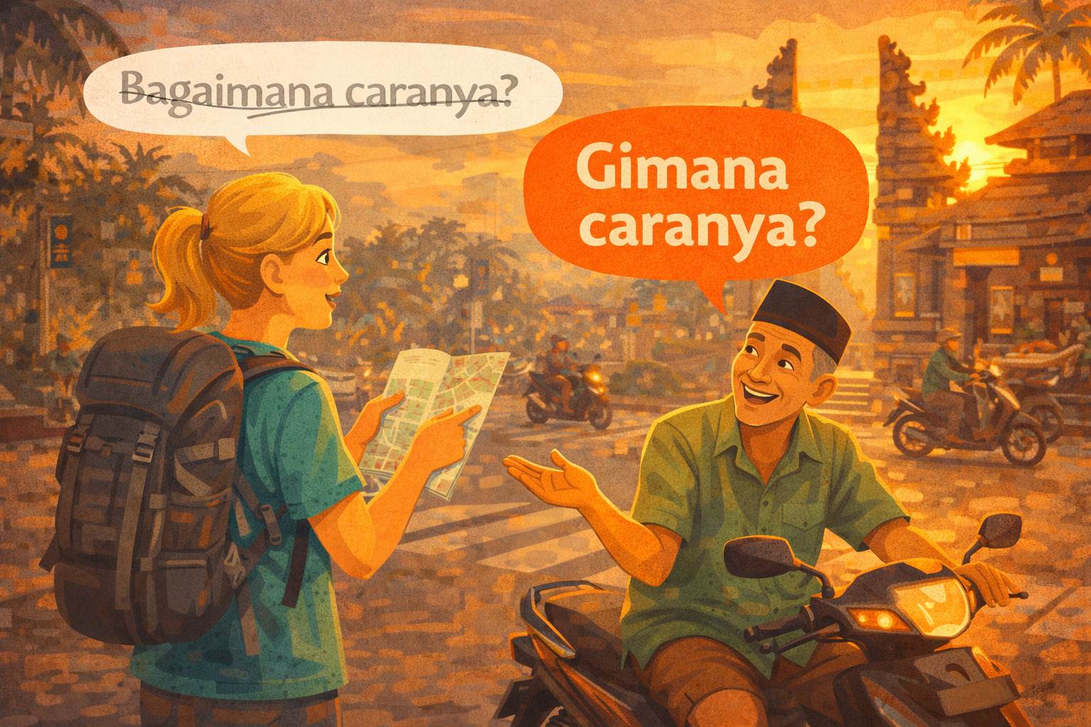 How to Say 'Bagaimana' in Casual Indonesian - Just Say 'Gimana'