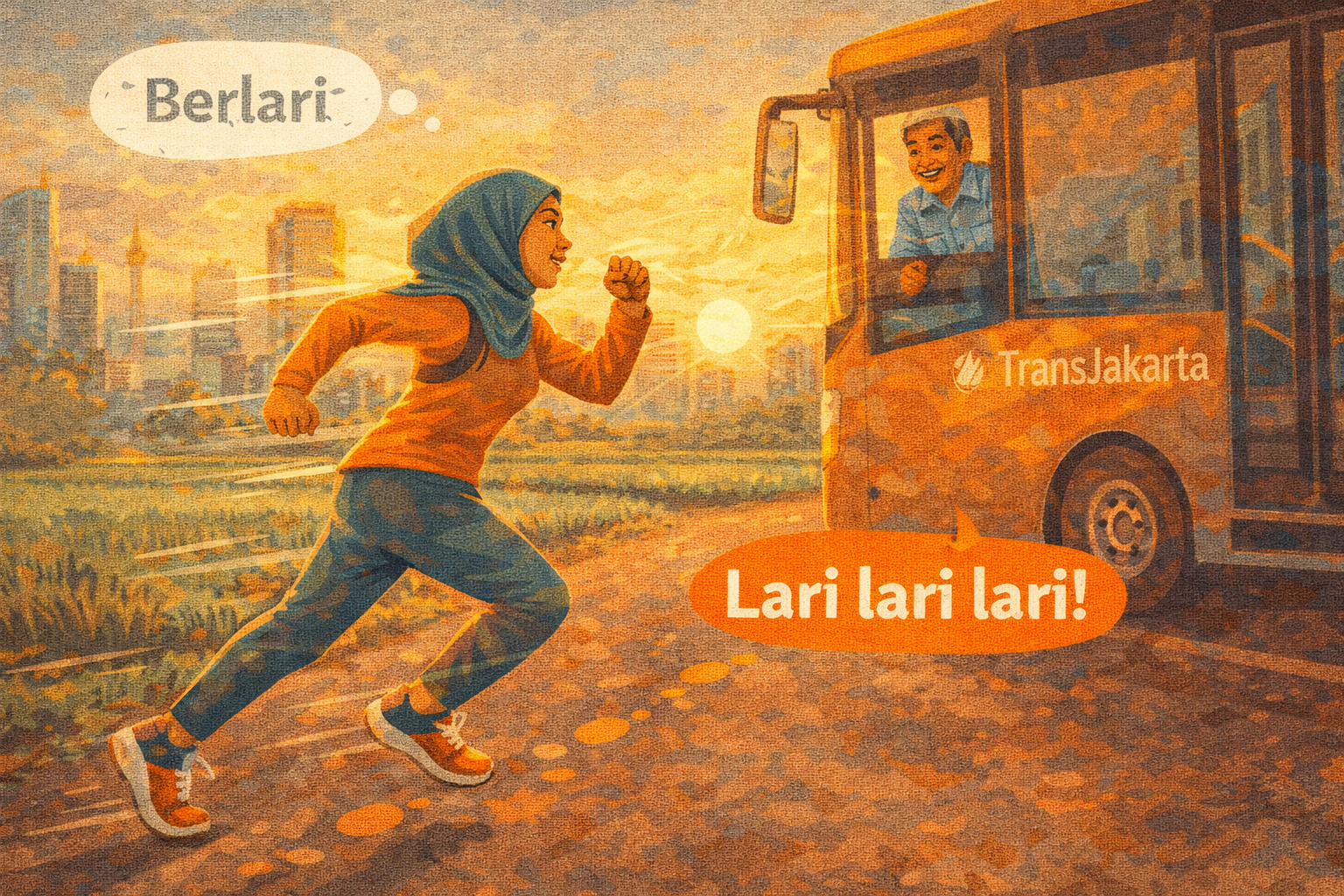 How to Say Berlari in Casual Indonesian (Hint: Drop Half the Word)