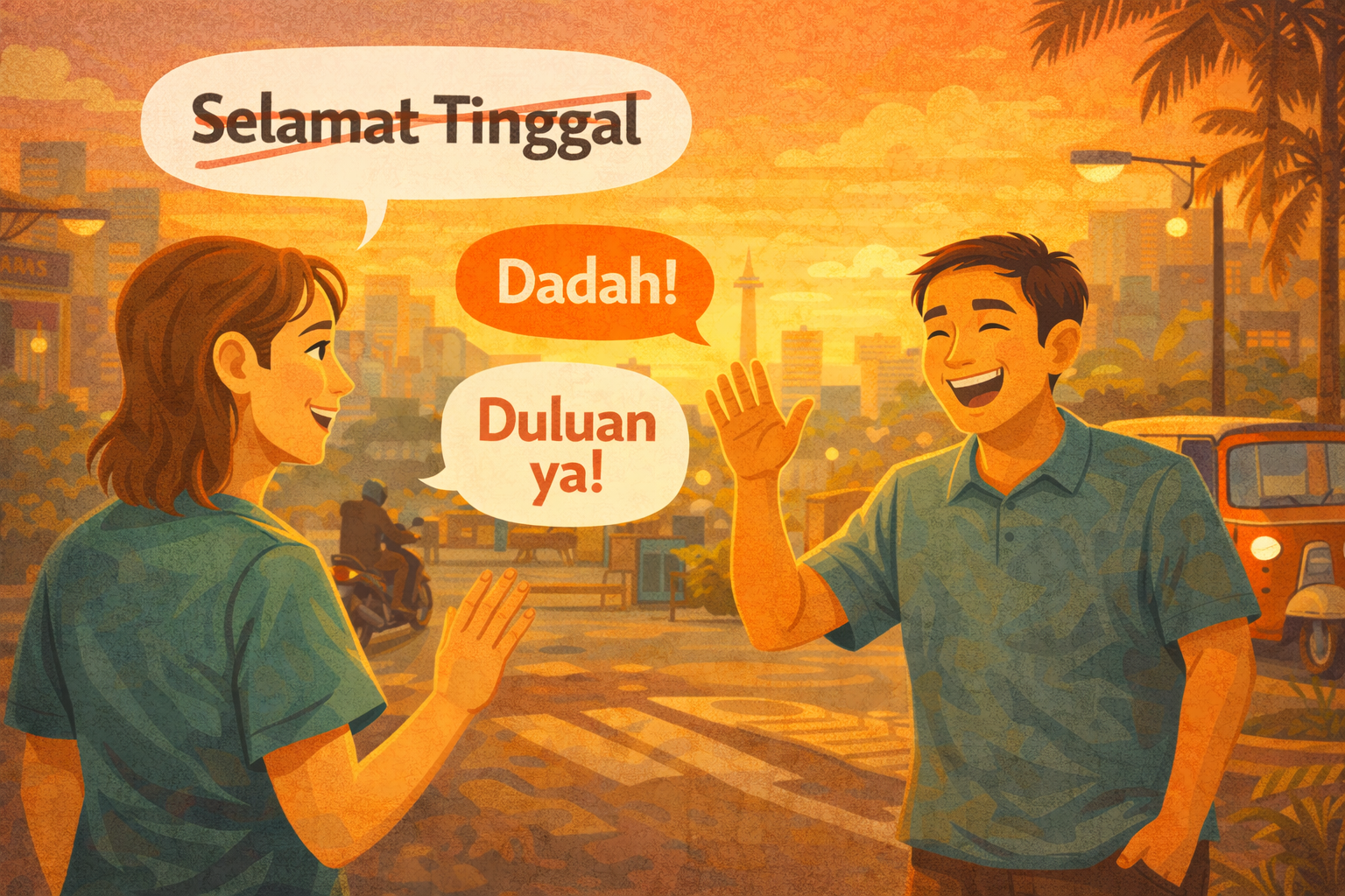 How to Say Goodbye Casually in Indonesian (Not 'Selamat Tinggal')