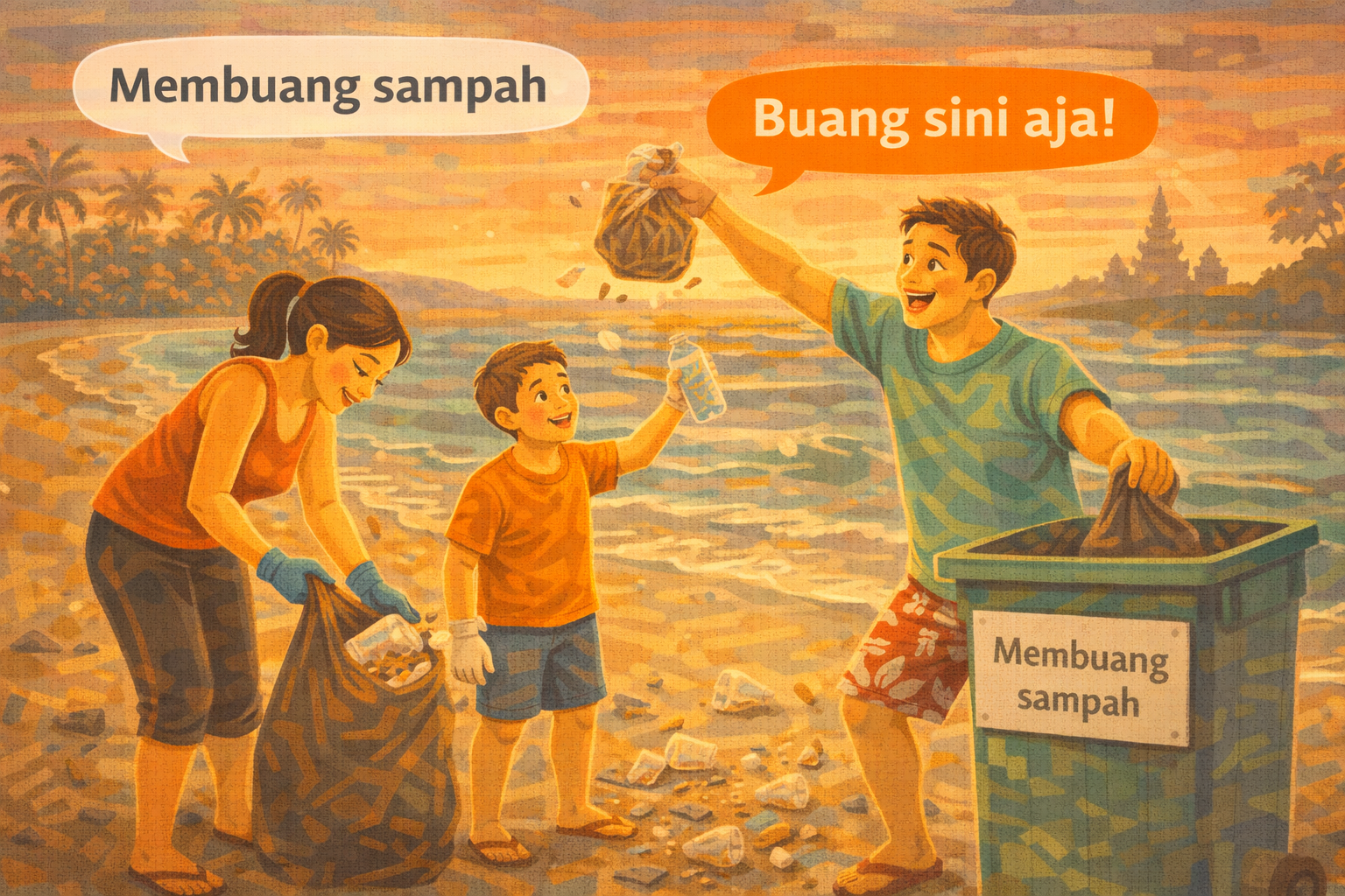 How to Say Membuang in Casual Indonesian