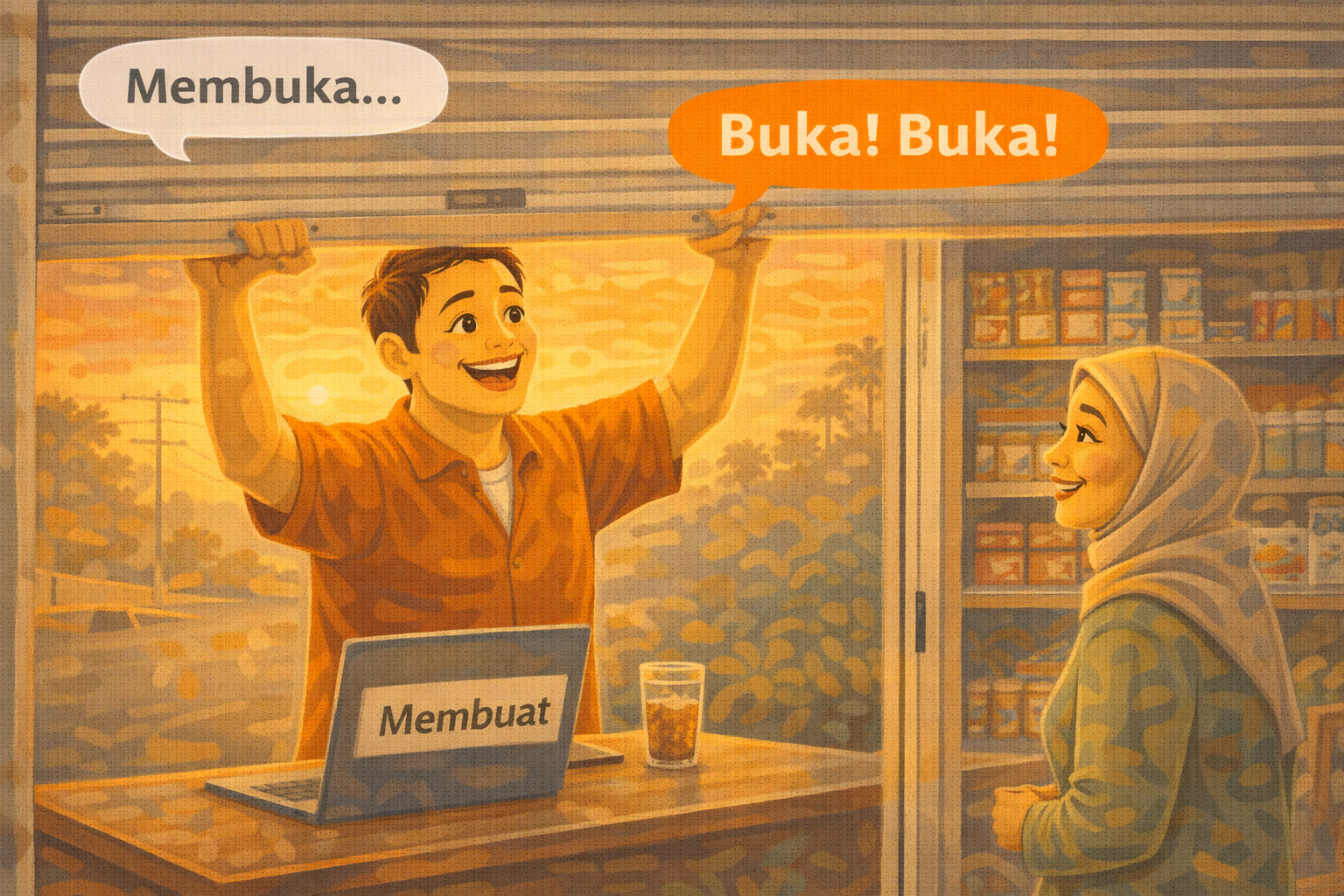How to Say Membuka in Casual Indonesian: Just Say Buka