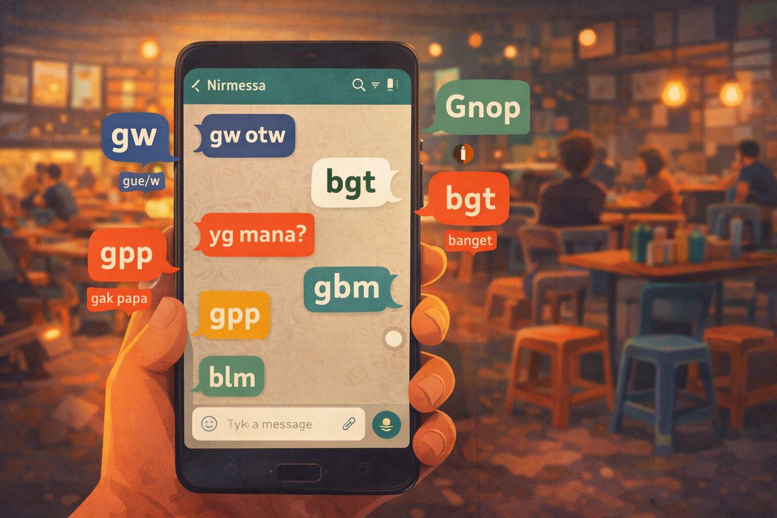 Indonesian Texting Abbreviations: gw, bgt, gpp, otw, and 30+ More