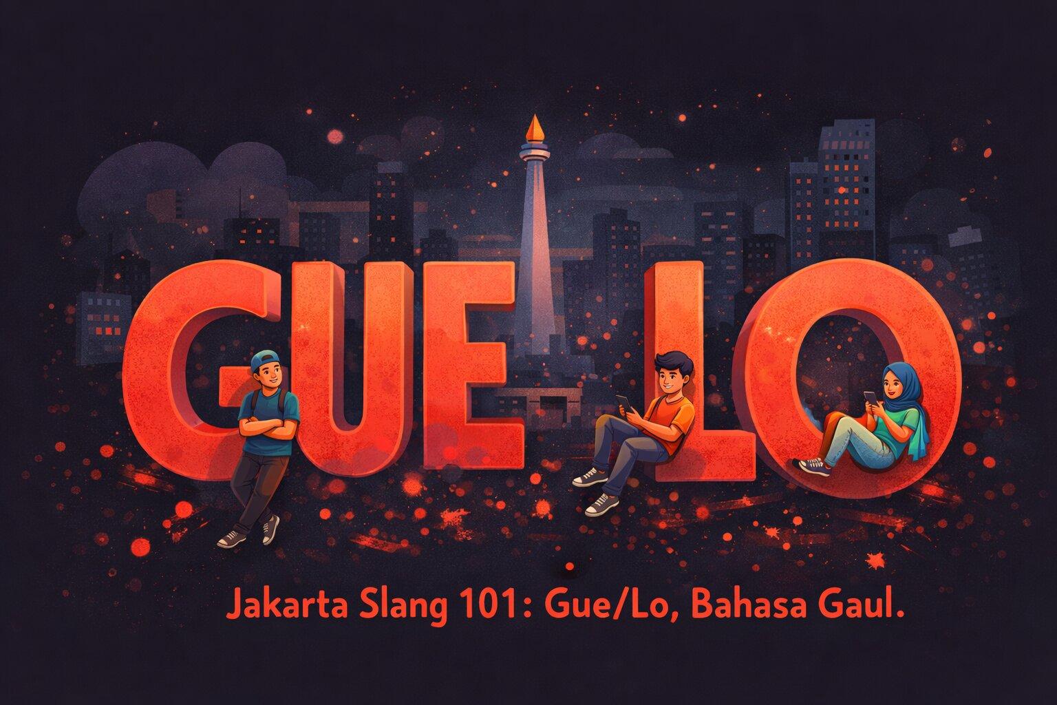 Jakarta Slang 101: Gue/Lo, Bahasa Gaul, and Why It Matters