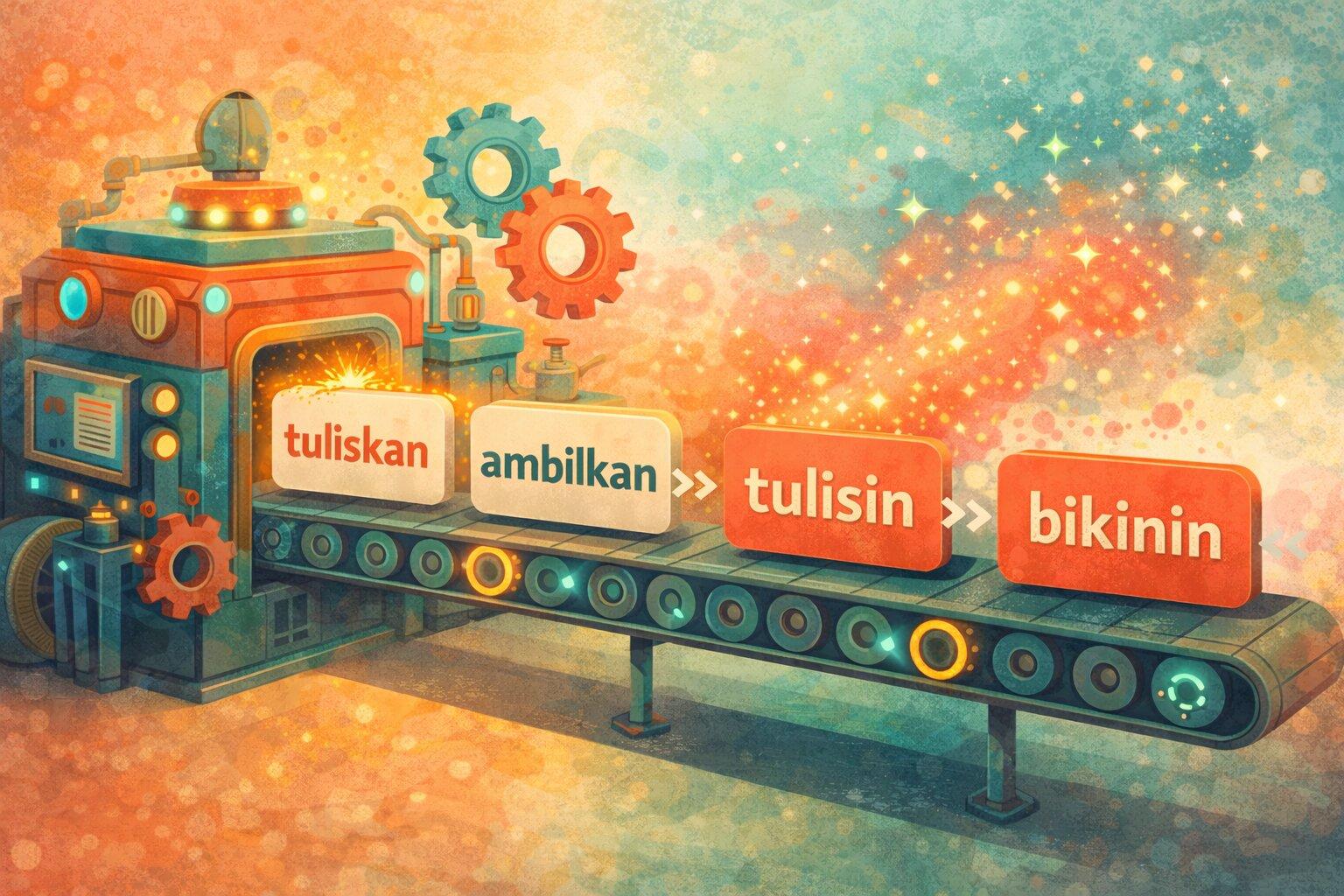 The -kan to -in Suffix Swap in Casual Indonesian (Bikinin, Ambilin, Beliin)