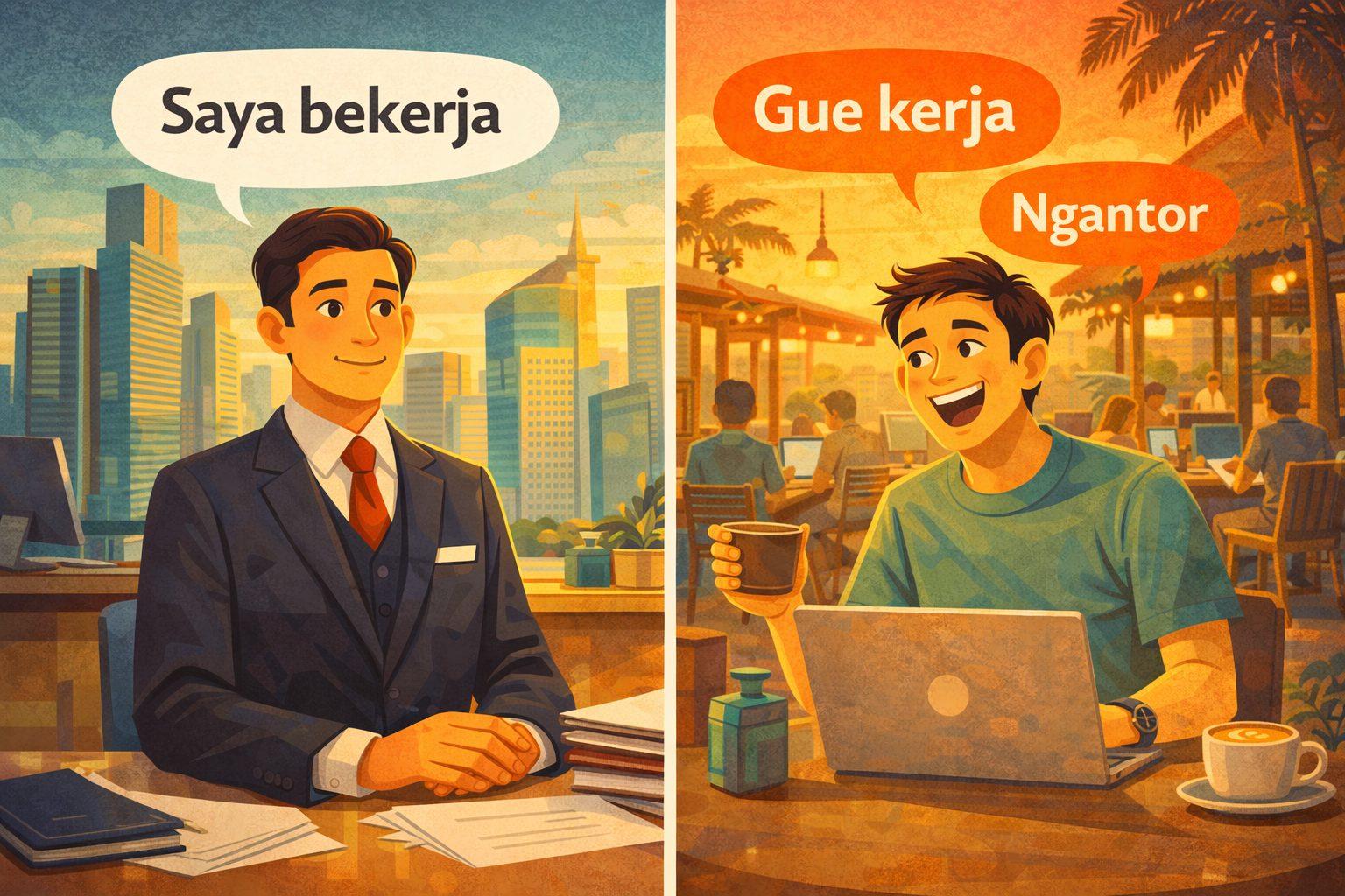 How to Say 'Bekerja' in Casual Indonesian (Kerja vs Ngantor)