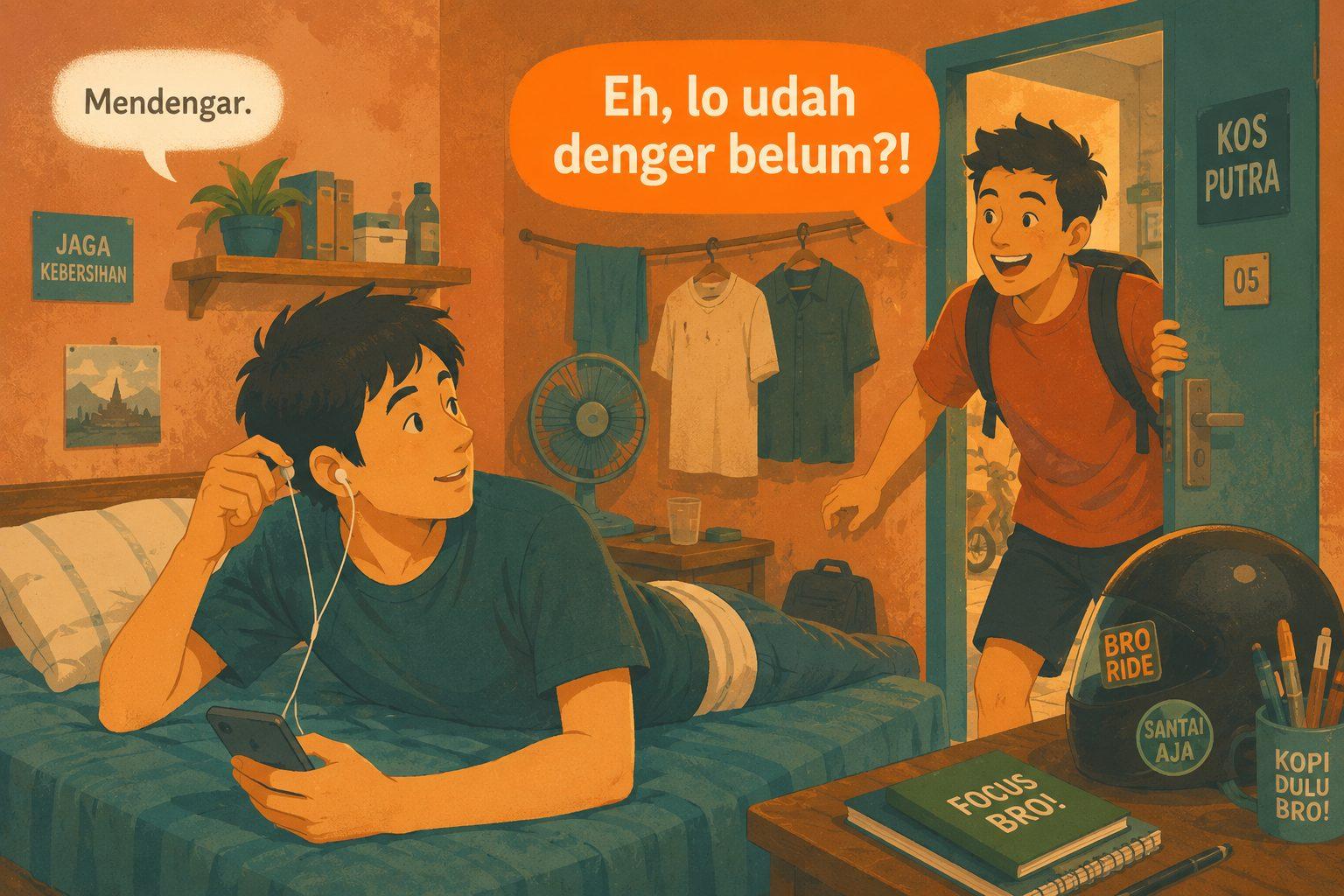 How to Say 'Mendengar' in Casual Indonesian (Denger)