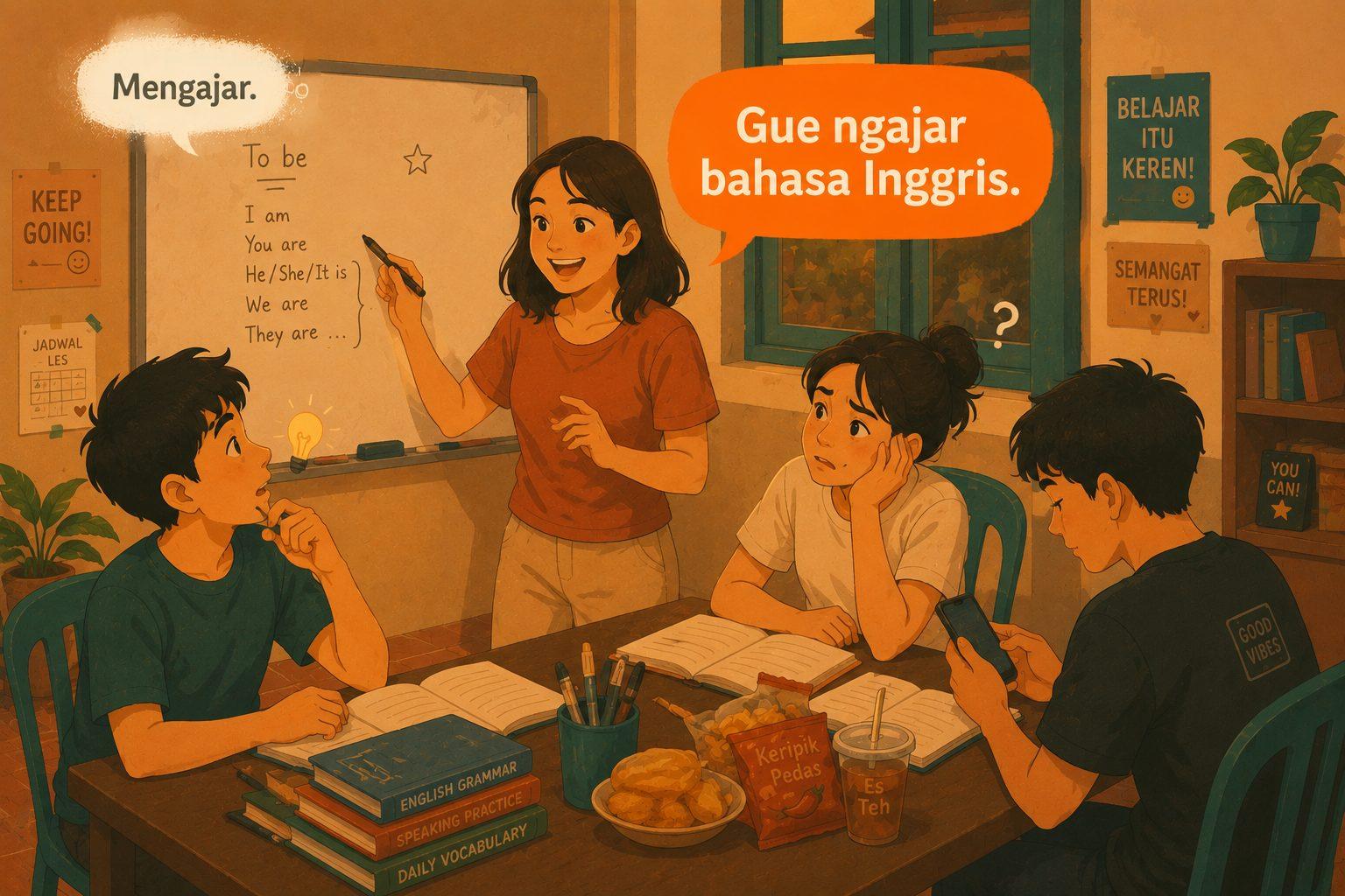 How to Say Mengajar in Casual Indonesian (Hint: It's Ngajar)