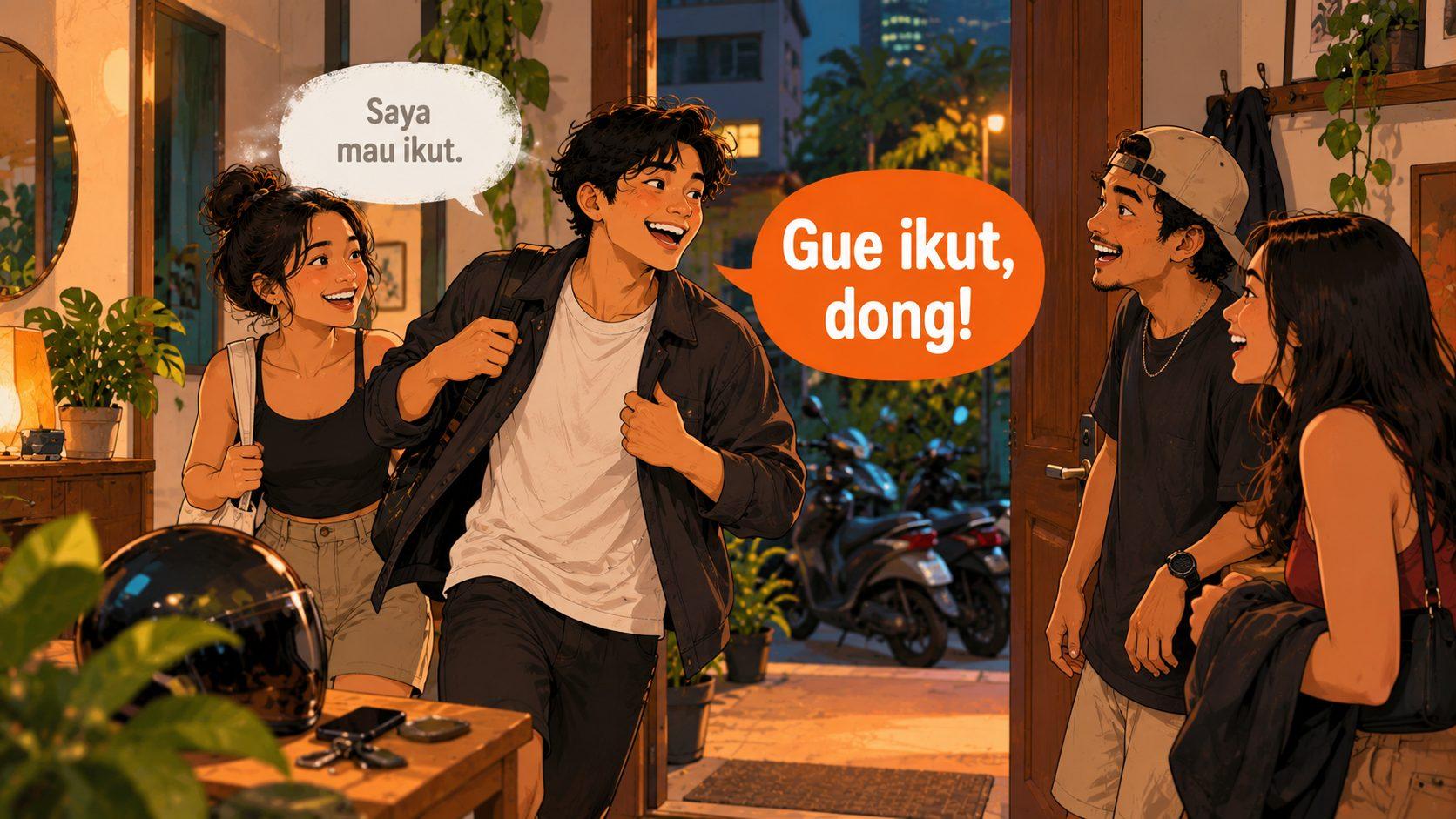 How to Say 'Saya' in Casual Indonesian (Gue vs Aku vs Gw)